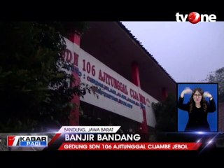 Banjir Bandang Terjang Ujung Berung, Gedung SD Jebol
