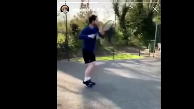 Tennis - Andy Murray shared a video of him hitting a tennis ball against a wall, as he recovers from his hip operation