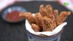 Chicken Fries Recipe - Crispy Chicken French Fries In Telugu - Crispy Snack Recipe