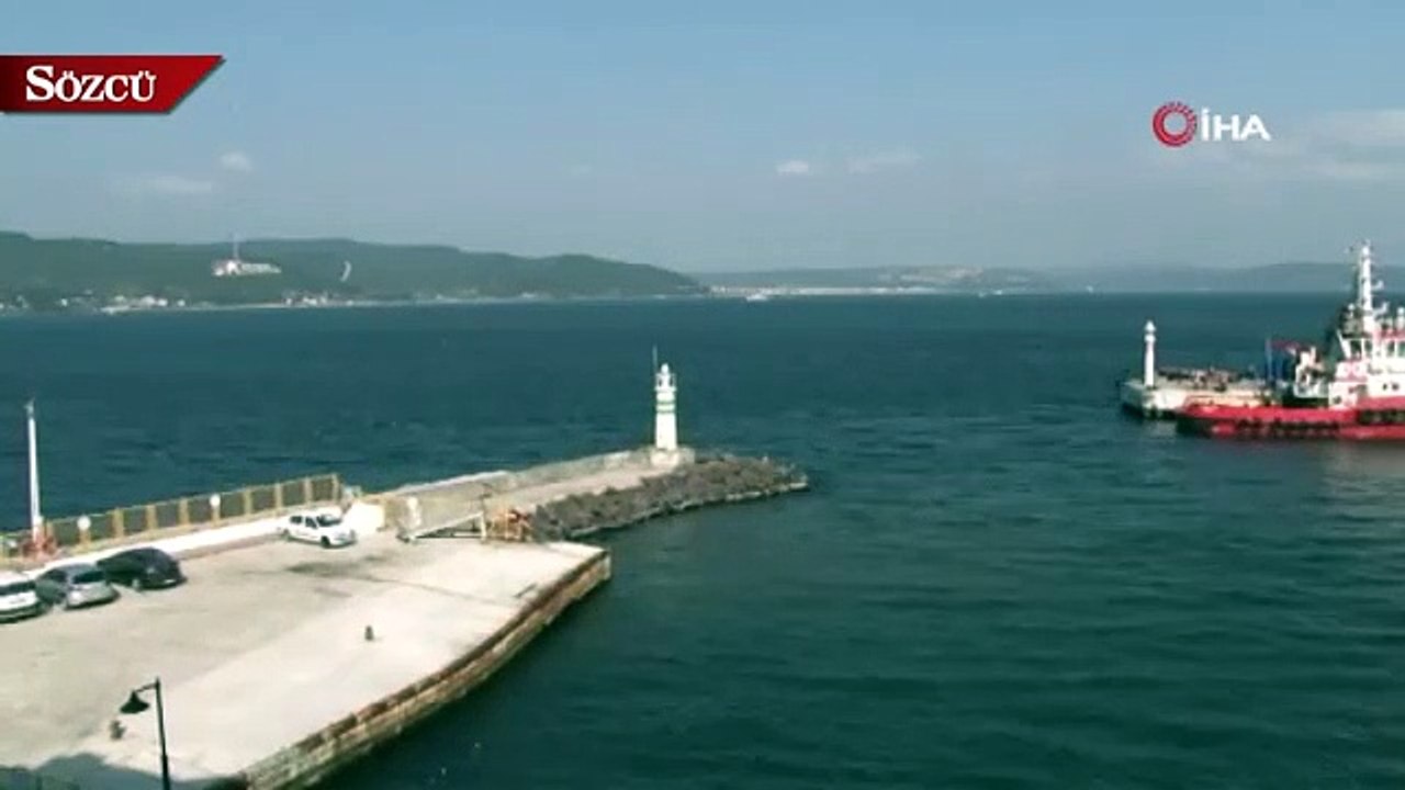 Fransız mayın avlama gemisi Çanakkale Boğazı’ndan geçti