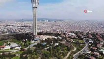 Dördüncü Parçası Monte Edilen Çamlıca Kulesi Havadan Görüntülendi