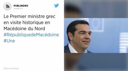 Le Premier ministre grec en visite historique en Macédoine du Nord