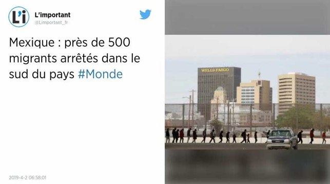 Mexique. Près de 500 migrants arrêtés dans le sud du pays