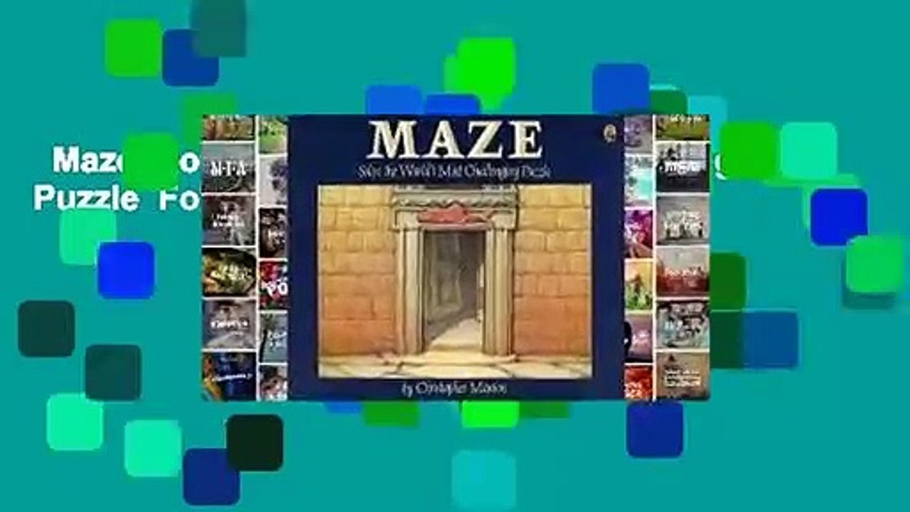 Maze: Solve the World's Most Challenging Puzzle  For Kindle