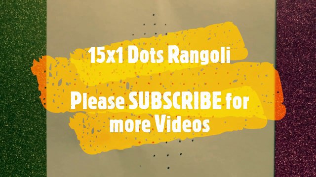 15x1 Dots Rose Flower Rangoli Kolam Muggulu - Learn Rangoli Kolam Muggulu