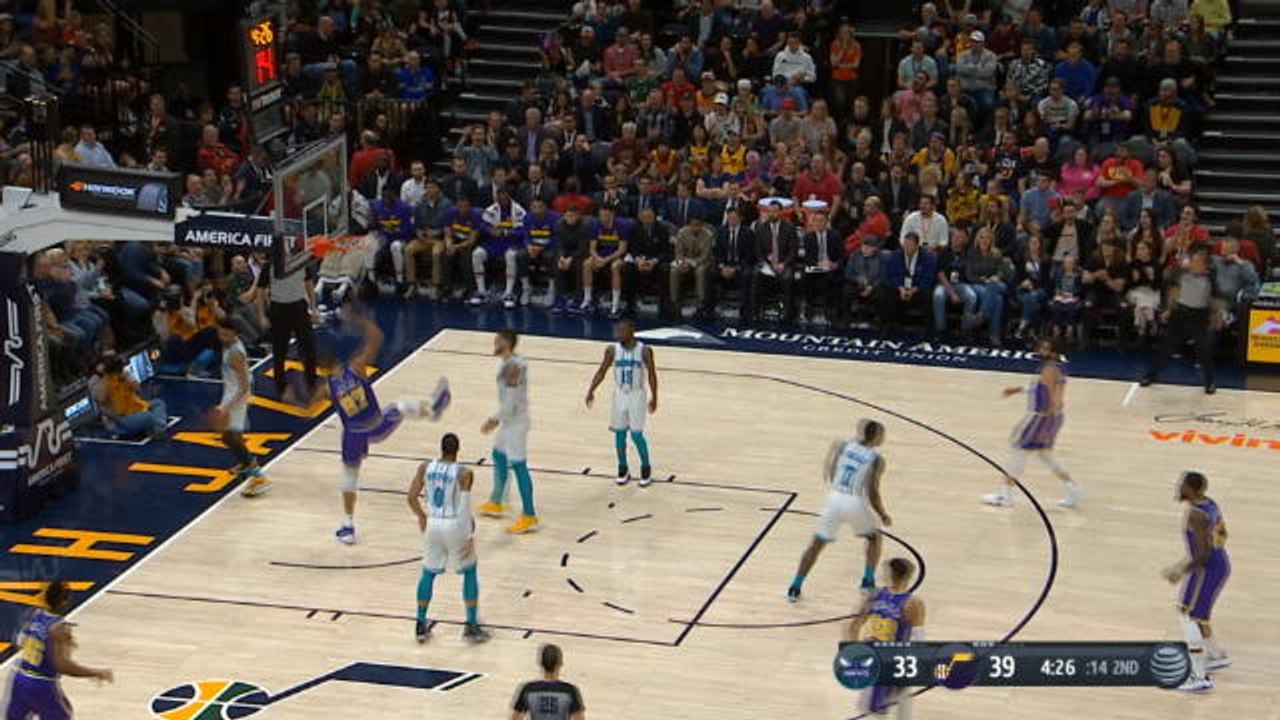 Gobert reverse alley-oop dunk