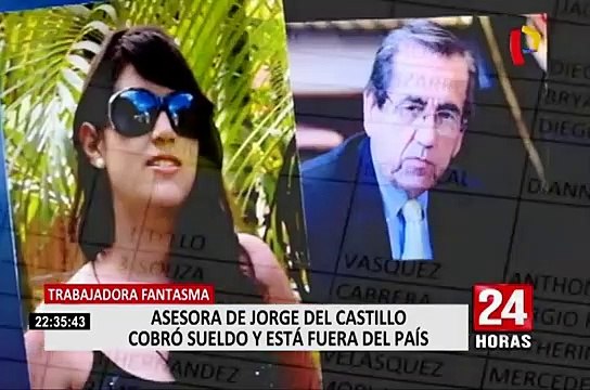 Congresistas opinan sobre cobro de sueldo de asesora de Jorge del Castillo