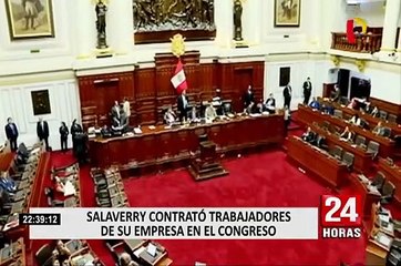 Reacciones: Salaverry contrató trabajadores de su empresa en el Congreso