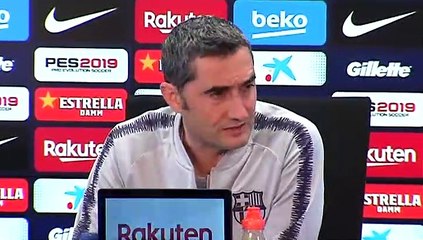 Ernesto Valverde: "Nunca hay un escenario idóneo para dosificar a Messi"