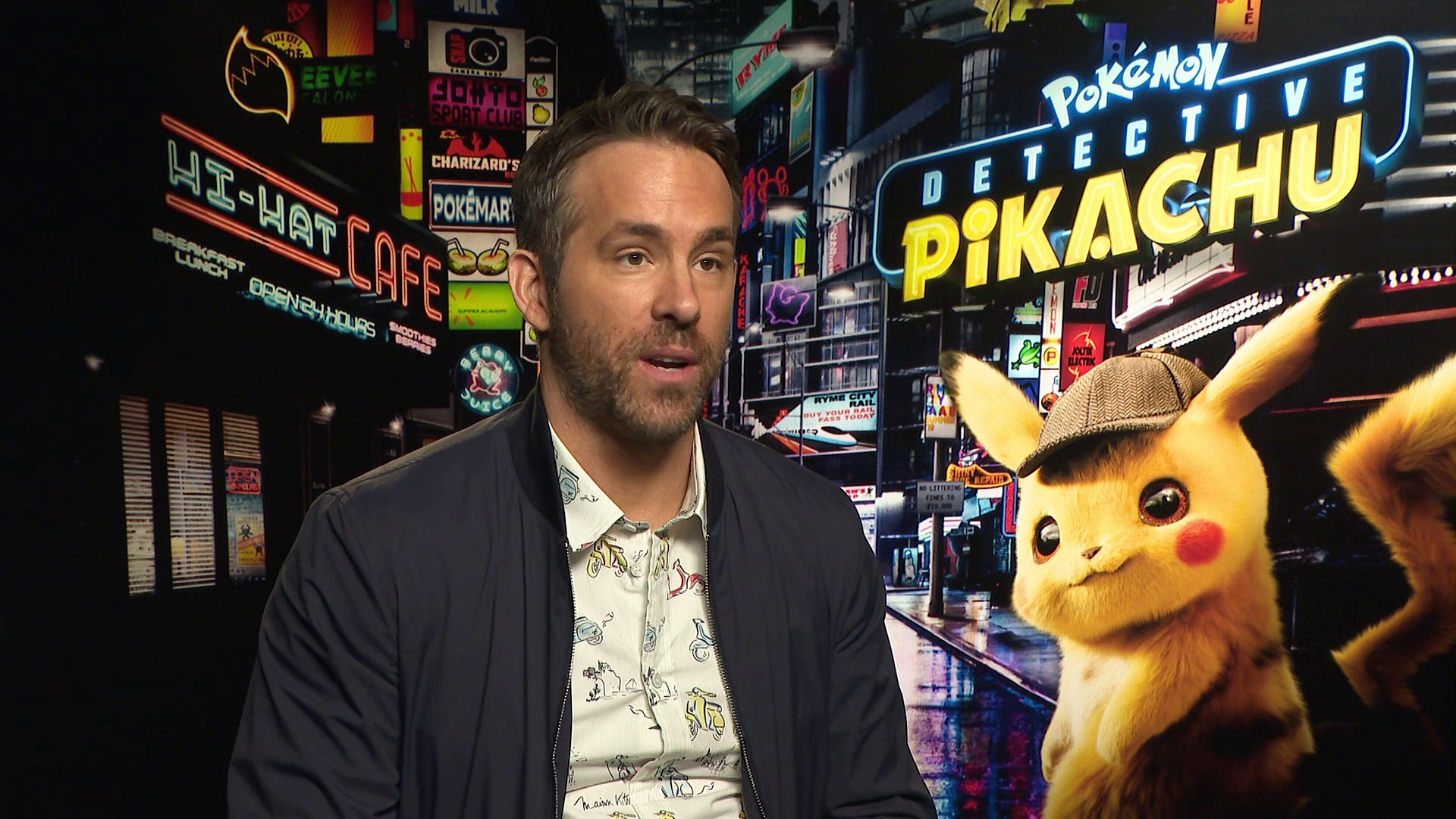 Ryan Reynolds Detective Pikachu Pika Pika