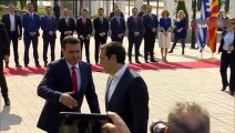 - Yunanistan Başbakanı Çipras, Kuzey Makedonya'da