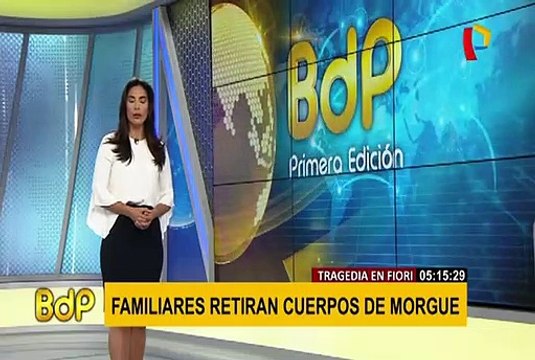 Morgue de Lima: continúa retiro de cuerpos de víctimas de Fiori
