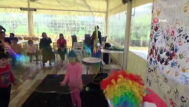 Otizmli çocuklar doyasıya eğlendi