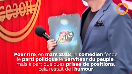 Un humoriste, connu pour jouer le rôle d’un président, sur le point de devenir président en Ukraine !
