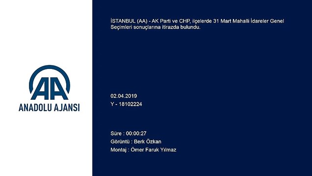 Yerel seçim sonuçlarına itiraz - İSTANBUL