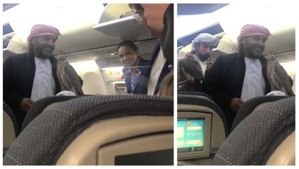 بين خوف وسرور .. ملايين المشاهدات لصقور عربية على متن رحلة جوية