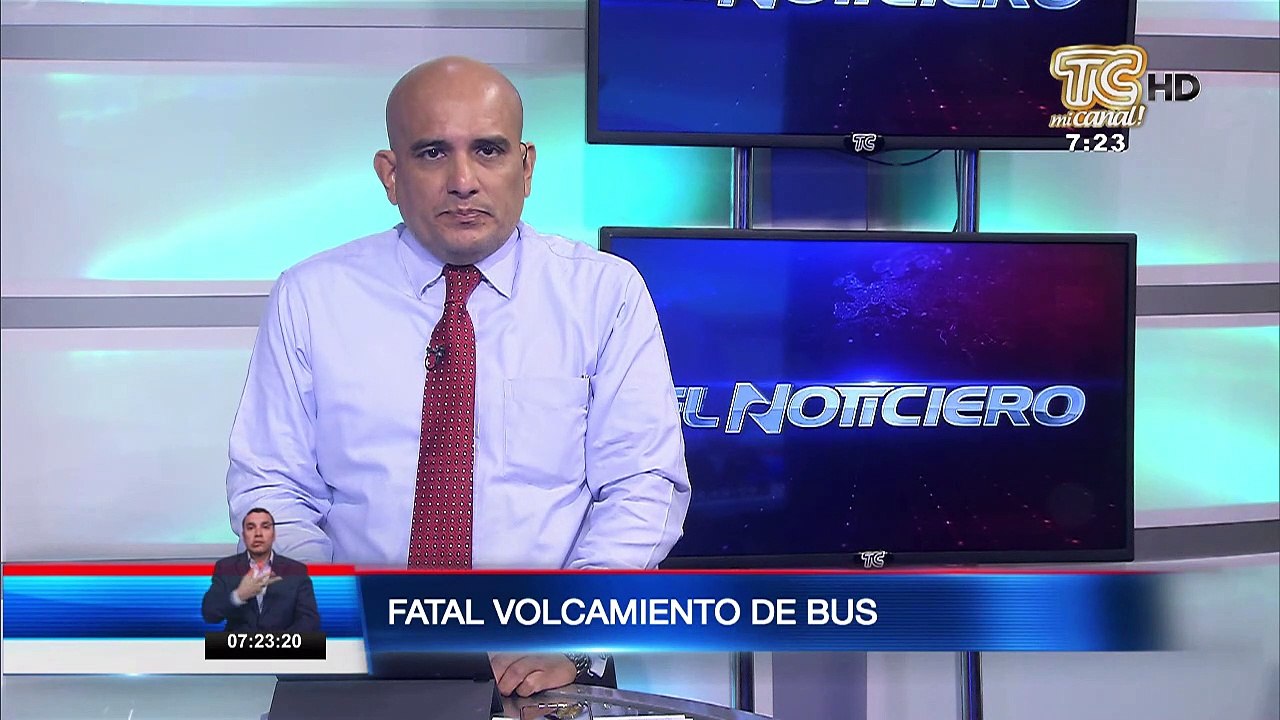 Fatal volcamiento de bus en Ventanas