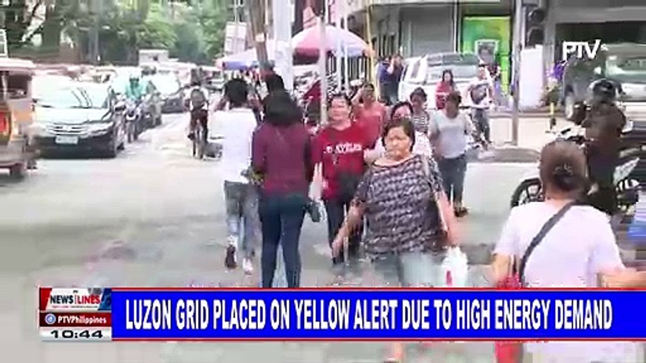 Luzon grid placed on yellow alert due to high  energy demand