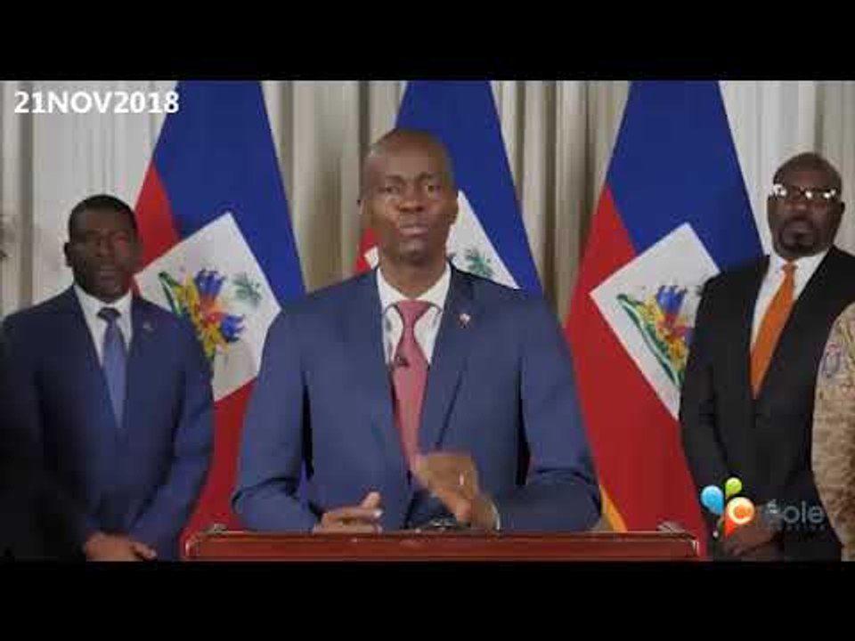 MESSAGE : Président de la République SEM " Jovenel MOÏSE " (21 Nov 2018)
