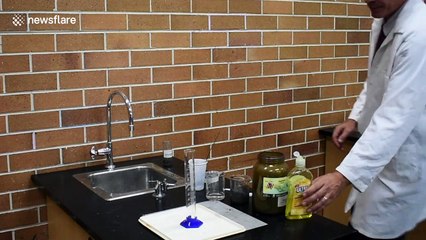 Science teacher creates 'charcoal foam' toothpaste