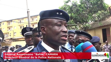 Conakry : le DG de la police Ansoumane Camara dans les commissariats spéciaux de la sécurité routière
