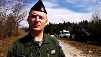 Crash du Mirage 2000-D à Mignovillard : les militaires à la recherche des dernières pièces