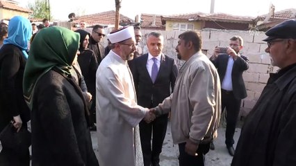 Ali Erbaş, Zeynep Esin'in ailesini ziyaret etti - KIRKLARELİ