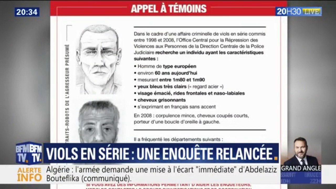 Un appel à témoins relancé par la police française pour identifier un violeur en série