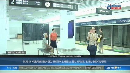 Penumpang Keluhkan Tong Sampah dan Kursi di Stasiun MRT