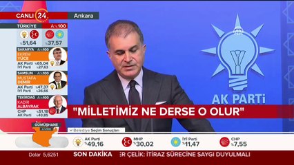 AK Parti Sözcüsü Ömer Çelik açıklama yapıyor
