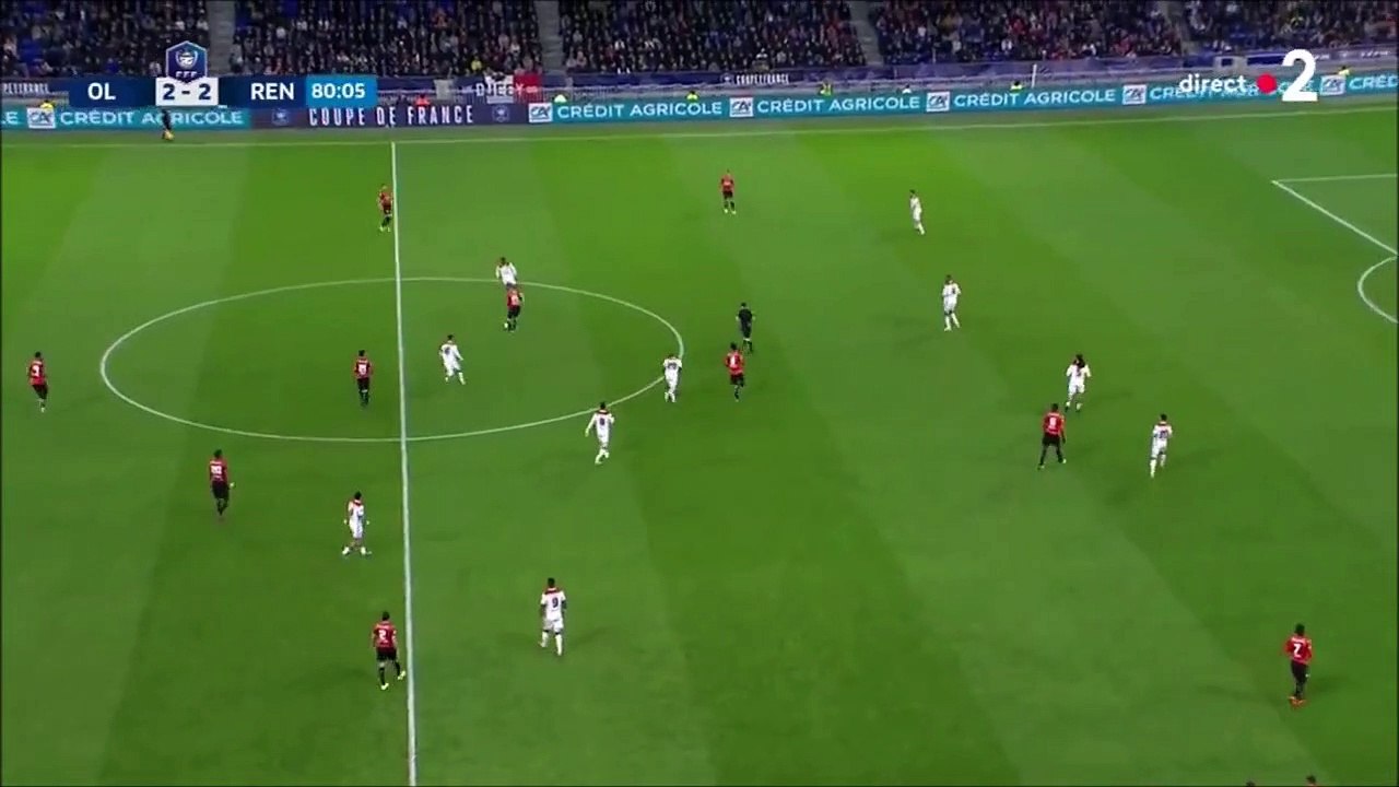 Olympique Lyonnais 2-[3] Stade Rennais -  Bensebaini winner
