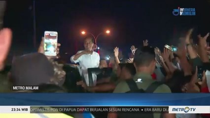 Warga Sorong Tumpah Ruah Sambut Jokowi