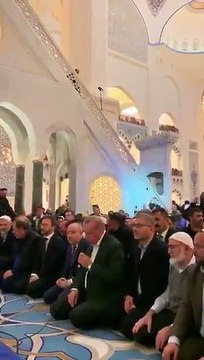 Cumhurbaşkanı Erdoğan, Çamlıca Camii'nde Bakara Suresi'ni okudu