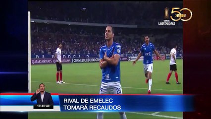 Cruzeiro reconoció cancha de Emelec