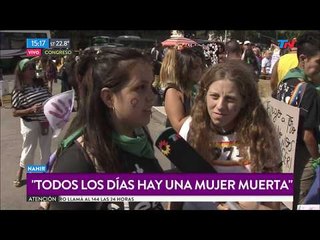 #8M: los testimonios desde la marcha en Congreso