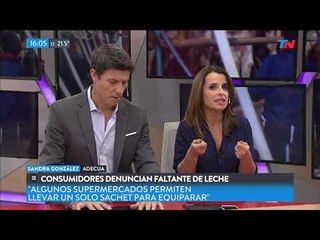 Consumidores denuncian faltante de leche