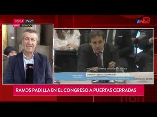 Ramos Padilla estuvo en el Congreso a puertas cerradas