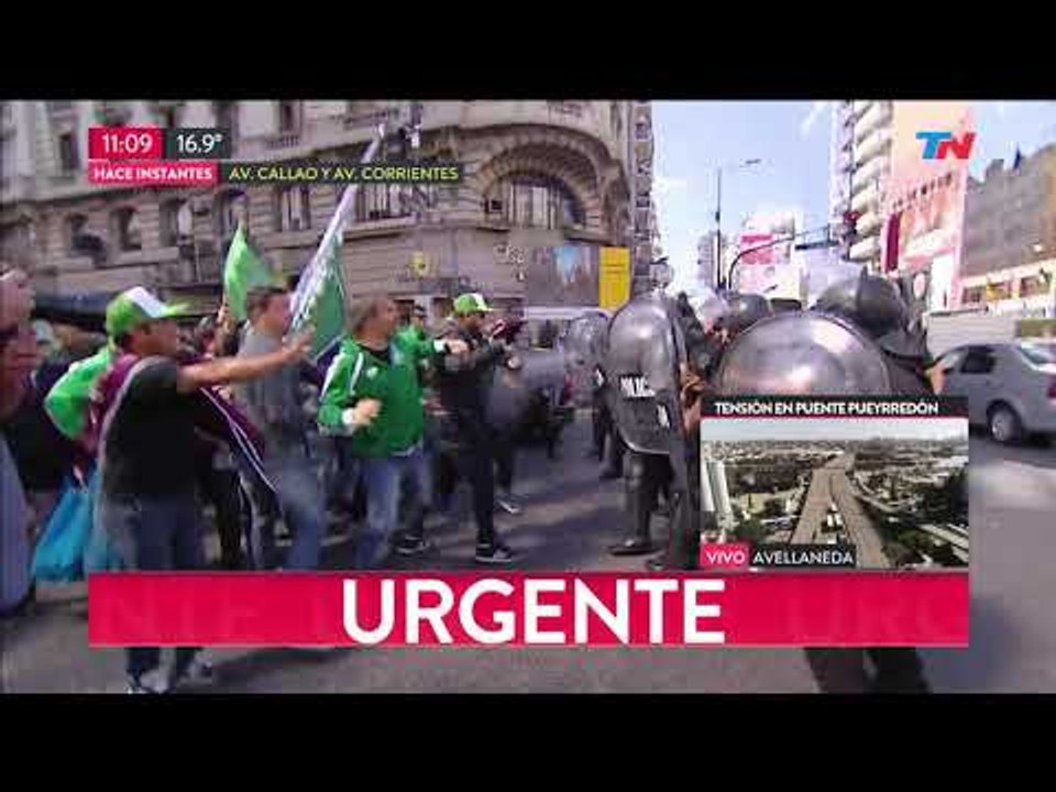 Incidentes en Callao y Corrientes