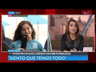 Son hermanos, vivían en un auto y sueñan con ser futbolistas