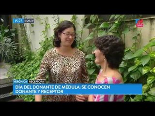 Día del Donante de Médula: Se conocieron una donante y un receptor