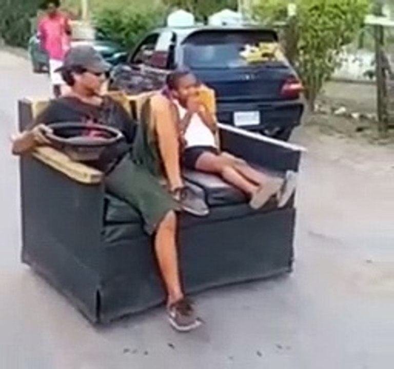 Man driving chair