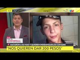 Mataron a su hijo y ofrecen indemnizarla con 200 pesos