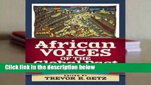 Popular African Voices of the Global Past: 1500 to the Present - Trevor R. Getz