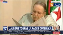 Les images d'Abdelaziz Bouteflika, vêtu d'une gandoura, remettant sa démission au Conseil constitutionnel