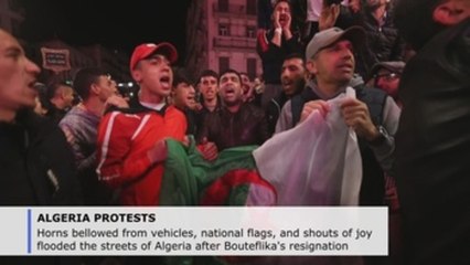 Joy in the streets, caution about the future, after Bouteflika's resignation