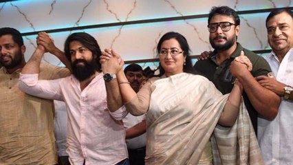 Lok Sabha Elections 2019 : ಜೋಡೆತ್ತುಗಳಿಗೆ ಸಾಥ್ ಕೊಡಲು ಬಂದ ಸ್ಯಾಂಡಲ್‍ವುಡ್ ನಟರು ಇವರೇ...