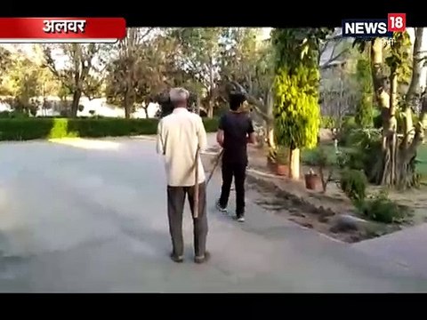 अलवर में पैंथर दिखने से लोगों में दहशत, सीसीटीवी में कैद हुईं तस्वीरें- People are afraid of seeing Panther in Alwar, showing in CCTV