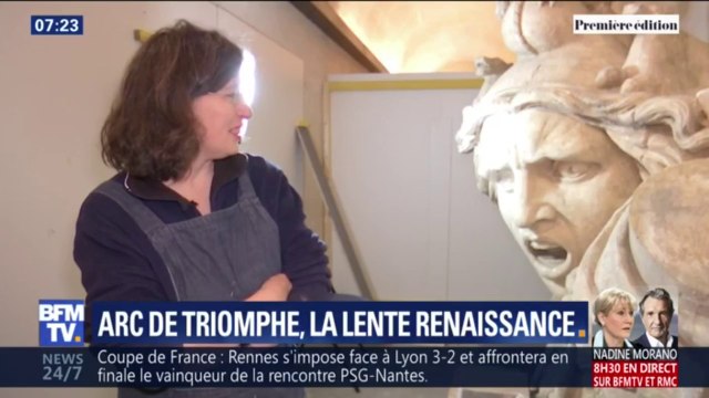 La renaissance des œuvres vandalisées dans l'Arc de Triomphe