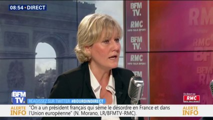 "Ça fait 5 mois que ça dure, c'est dramatique, c'est le chaos de M. Macron.": Nadine Morano (LR) voudrait que plus de sanctions soient appliquées pendant les manifestations des gilets jaunes