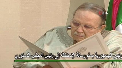 Cezayir Cumhurbaşkanı Buteflika'nın İstifa Anı